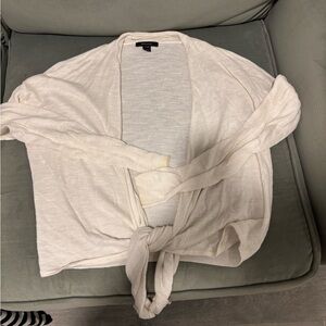 RW&CO. Cream Tie-Front Cardigan(like new condition)